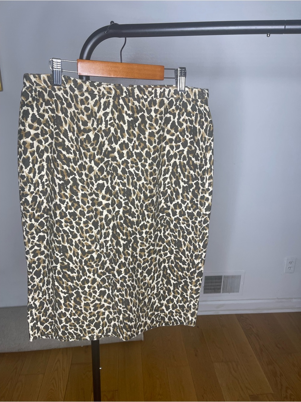 J. Crew Leopard Print Pencil Skirt in Brown and Black